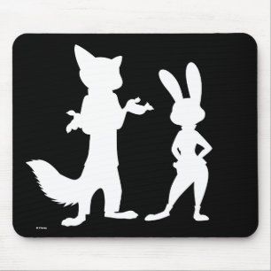 Zootopia Judy & Nick Silhouette Mouse Pad
