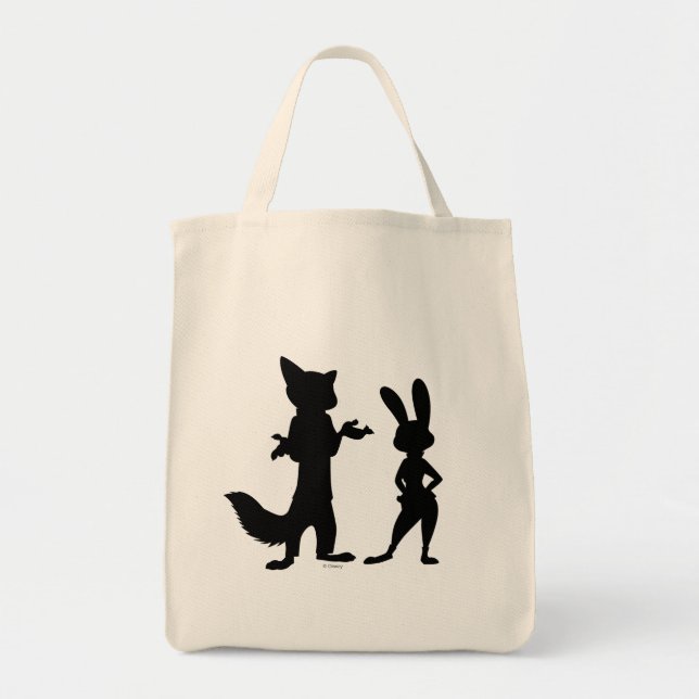 Zootopia | Judy & Nick Silhouette Tote Bag (Front)