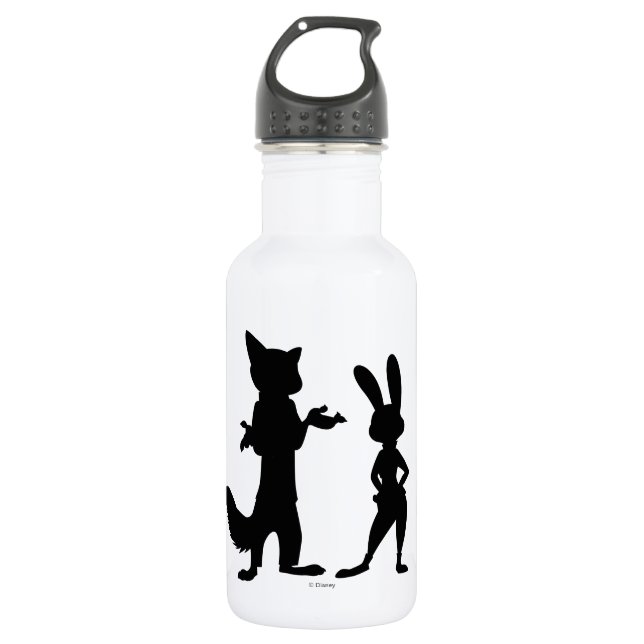Zootopia | Judy & Nick Silhouette Water Bottle (Front)