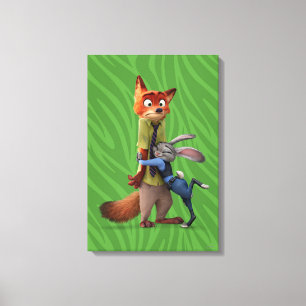 Zootopia   Judy & Nick - Suspect Apprehended! Canvas Print