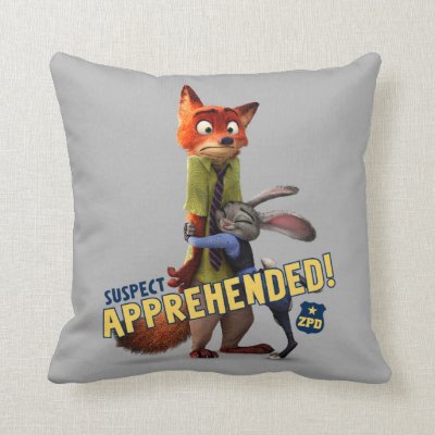 Zootopia | Judy &amp; Nick - Suspect Apprehended! Throw Pillow