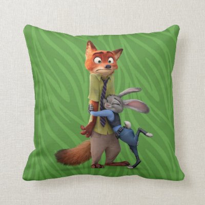 Zootopia | Judy &amp; Nick - Suspect Apprehended! Throw Pillow
