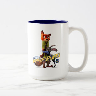 Zootopia Judy & Nick - Suspect Apprehended! Two-Tone Coffee Mug