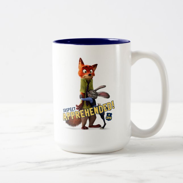 Zootopia | Judy & Nick - Suspect Apprehended! Two-Tone Coffee Mug (Right)