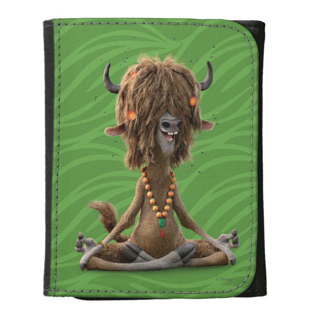 Zootopia | Meditate with Yax Leather Tri-fold Wallet (Front Vertical)