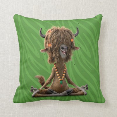 Zootopia | Meditate with Yax Throw Pillow