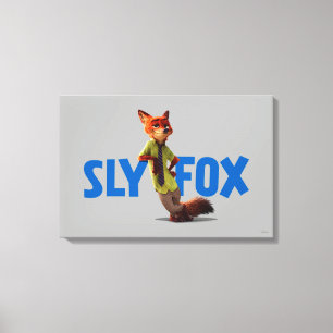Zootopia Nick Wilde - One Sly Fox Canvas Print