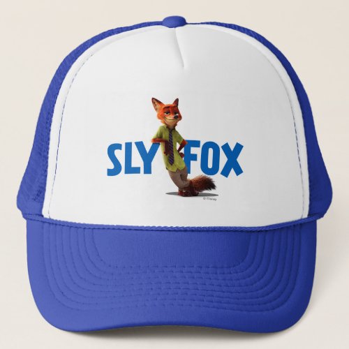Zootopia  Nick Wilde _ One Sly Fox Trucker Hat