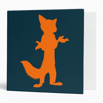 Zootopia | Nick Wilde Silhouette 3 Ring Binder