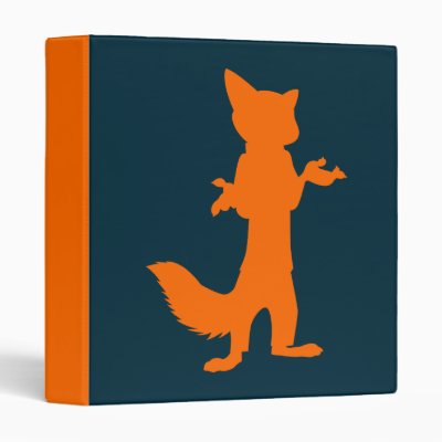 Zootopia | Nick Wilde Silhouette 3 Ring Binder