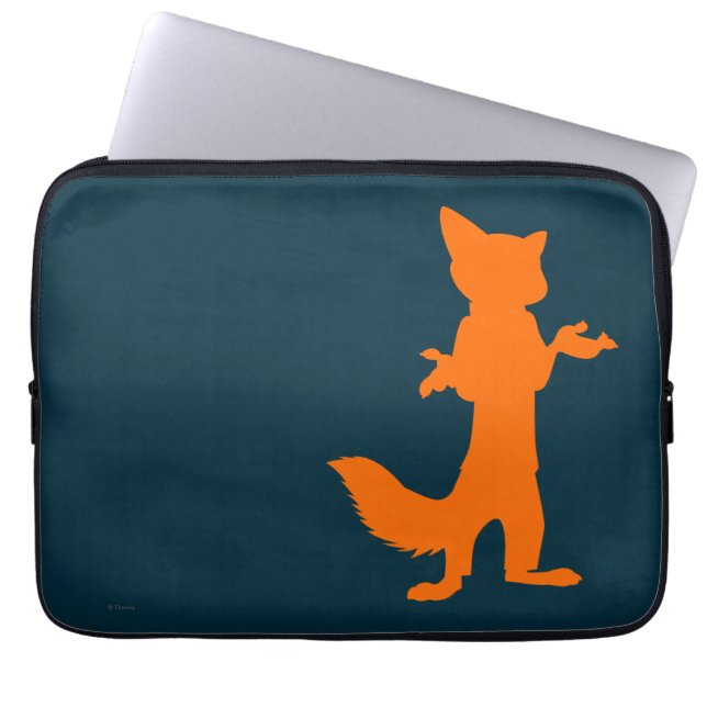 Zootopia | Nick Wilde Silhouette Laptop Sleeve (Front)