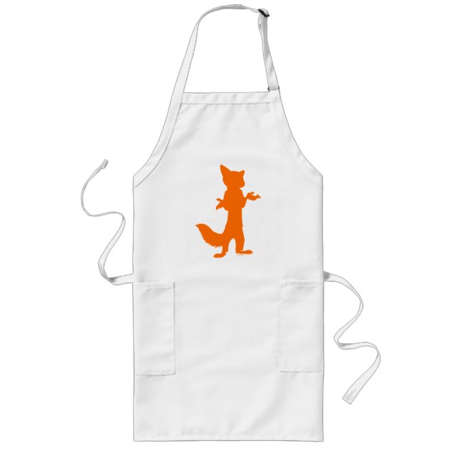 Zootopia | Nick Wilde Silhouette Long Apron (Front)