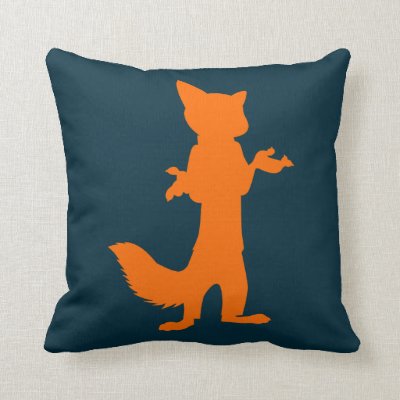 Zootopia | Nick Wilde Silhouette Throw Pillow