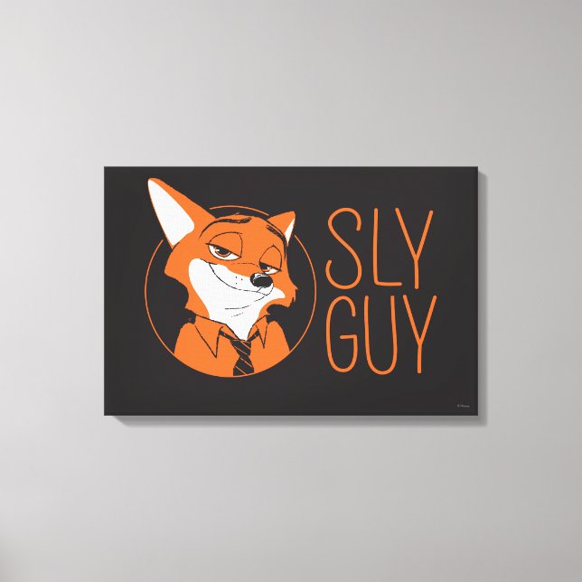 Zootopia | Nick Wilde - Sly Guy Canvas Print (Front)