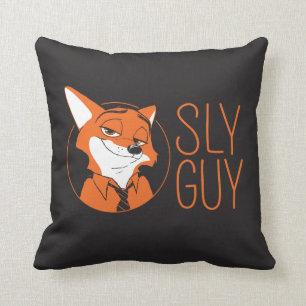 Zootopia Nick Wilde - Sly Guy Throw Pillow