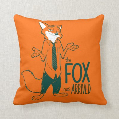 Zootopia | Nick Wilde - The Fox has Arrived Throw Pillow
