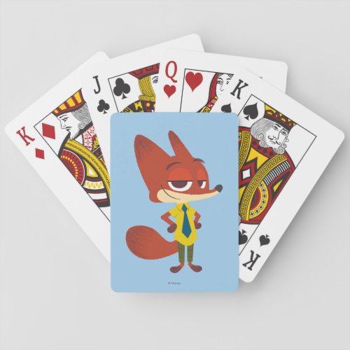 Zootopia  Nick Wilde _ The Sly Fox Playing Cards