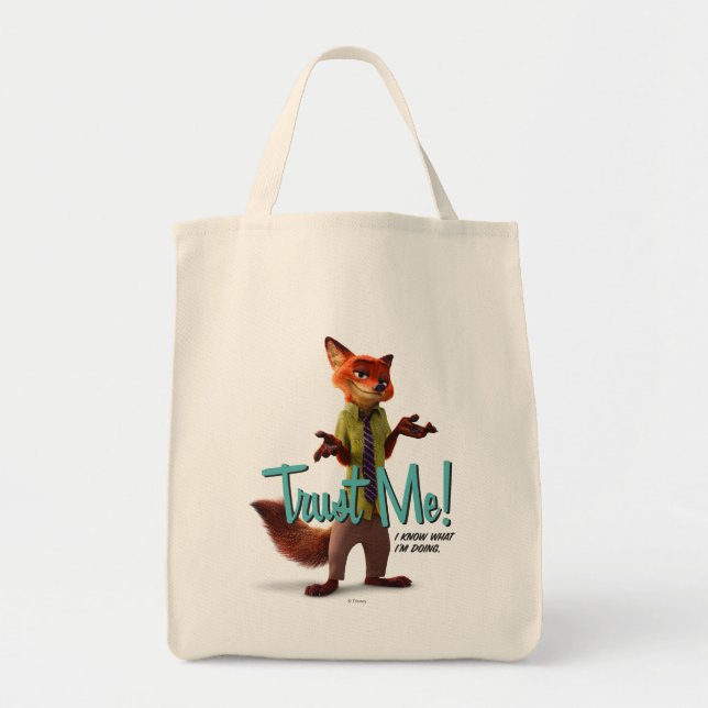 Zootopia | Nick Wilde - Trust Me! Tote Bag (Front)