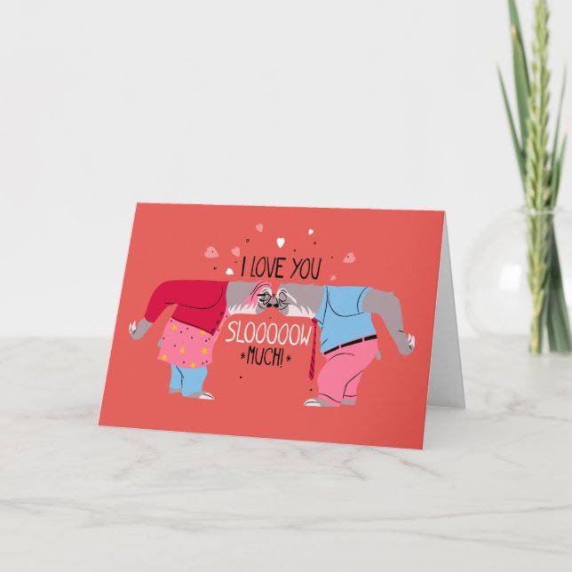 Zootopia Sloth Love Valentine Card (Front)