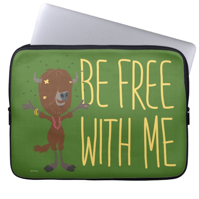 Zootopia | Yax - Be Free with Me Laptop Sleeve (Front)
