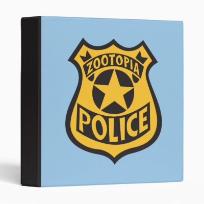 Zootopia | Zootopia Police Badge 3 Ring Binder