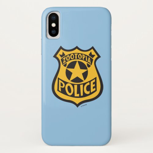 Zootopia  Zootopia Police Badge iPhone X Case