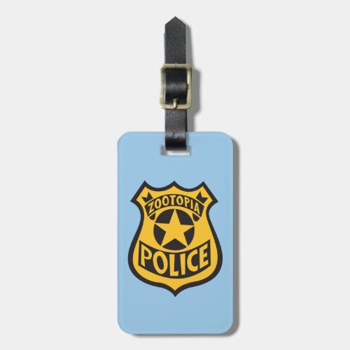 Zootopia  Zootopia Police Badge Luggage Tag