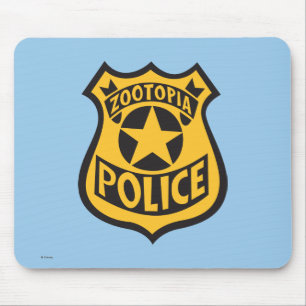 Zootopia Zootopia Police Badge Mouse Pad
