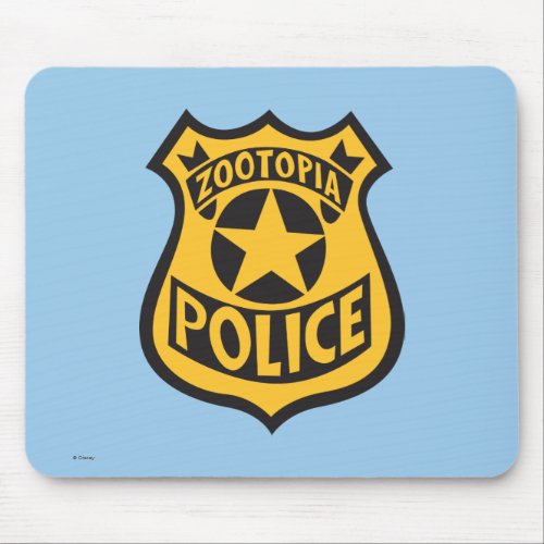 Zootopia  Zootopia Police Badge Mouse Pad