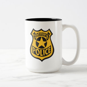 Zootopia   Zootopia Police Badge Two-Tone Coffee Mug
