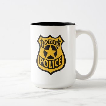 Zootopia | Zootopia Police Badge Two-tone Coffee Mug by Zootopia at Zazzle