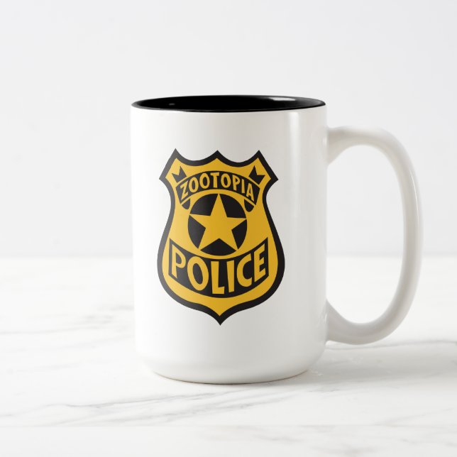 Zootopia | Zootopia Police Badge Two-Tone Coffee Mug (Right)