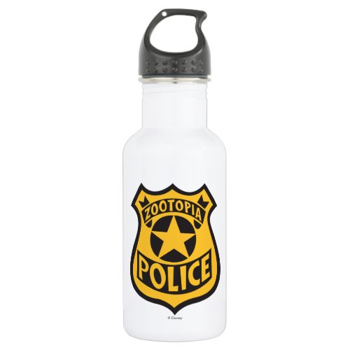 Zootopia  Zootopia Police Badge Water Bottle