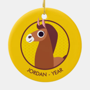 Zora the Horse Ceramic Ornament