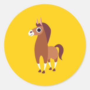 Zora the Horse Classic Round Sticker
