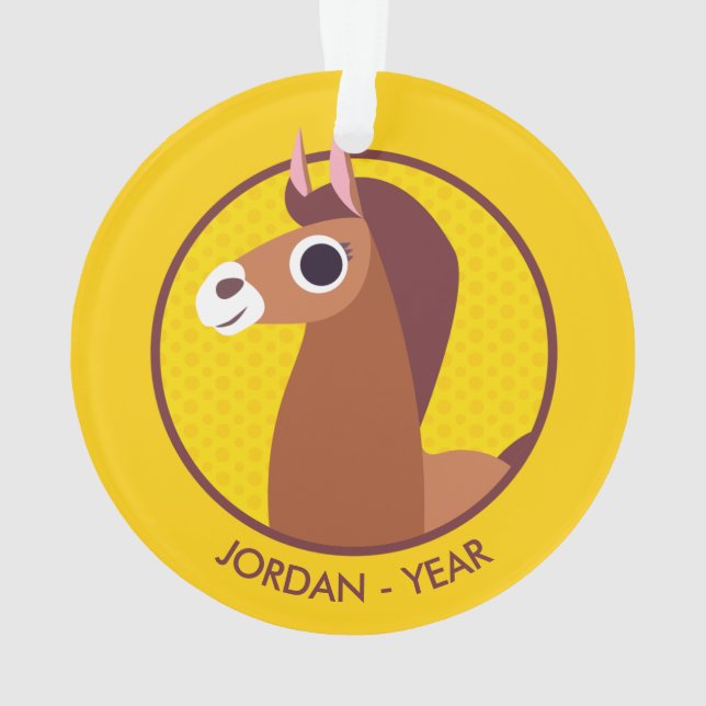 Zora the Horse Ornament (Back)