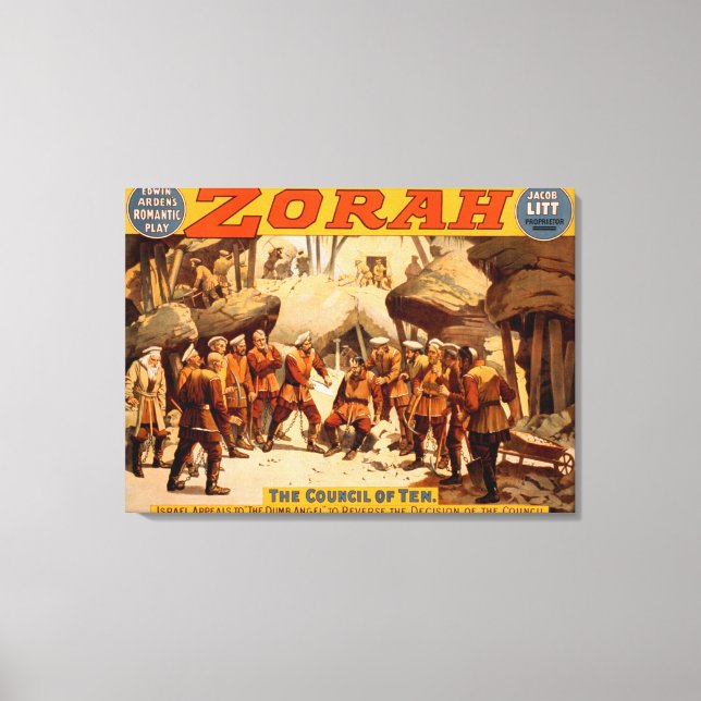 Zorah Russian Miners Theatrical Poster Canvas Print (Front)