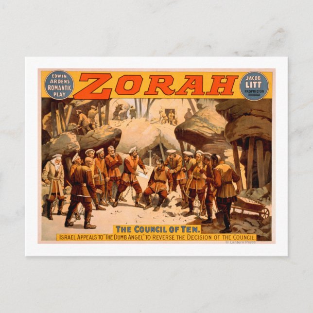 Zorah Russian Miners Theatrical Poster Postcard (Front)