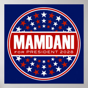  Zorhan Mamdami for President 2028 Poster