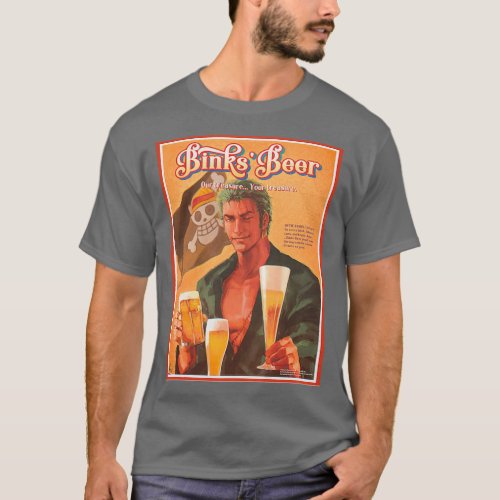 zoro roronoa Binks Beer T_Shirt