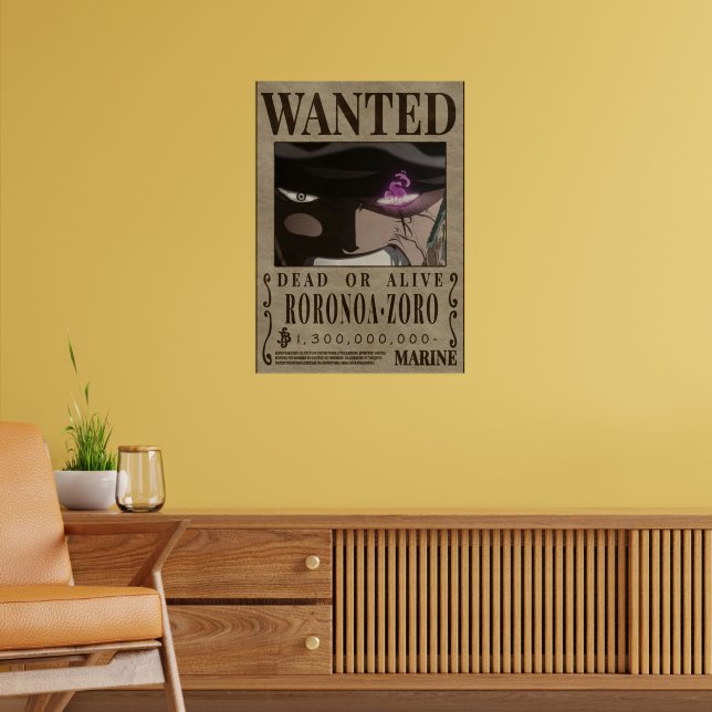 Zoro Third Wanted Poster | Zazzle