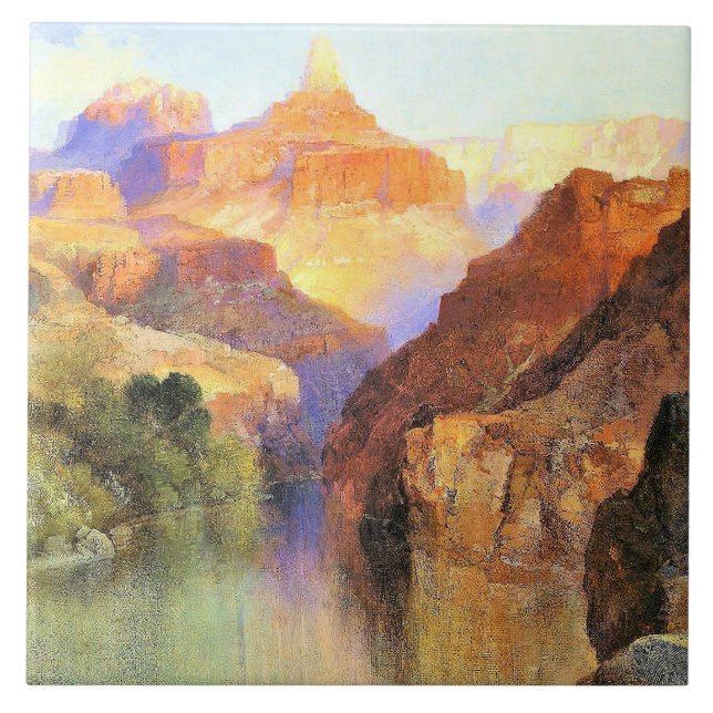 Zoroaster Peak, Grand Canyon, Ceramic Tile (Front)
