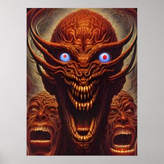 Zoroastrian demons poster