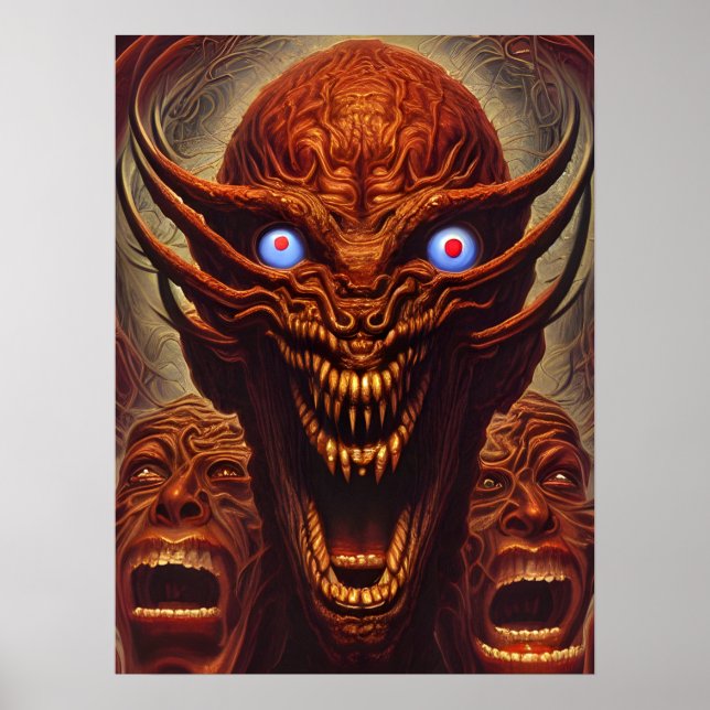 Zoroastrian demons poster (Front)