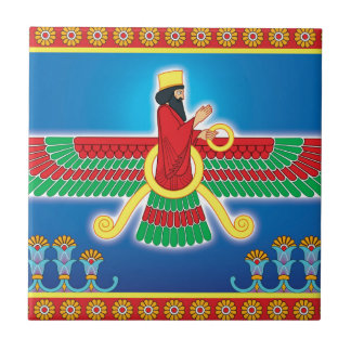 Zoroastrian Persian Faravahar Tile