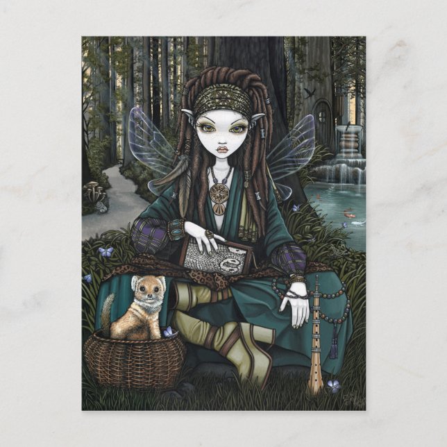 Zoti Nature Awen Sage Fairy Balance Fae Postcard (Front)
