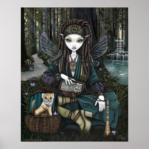 Zoti Woodland Forest Fairy Awen Soothsayer Poster