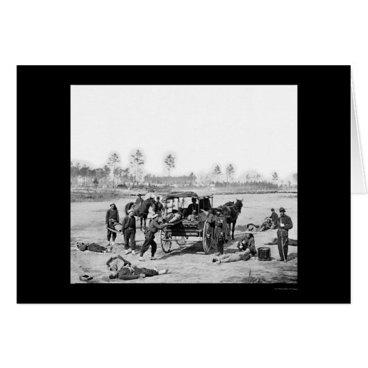 Zouave Ambulance Crew 1863 Cards (Front Horizontal)