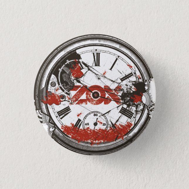 ZOX Band - “Line in the Sand” ClockWorks Button (Front)