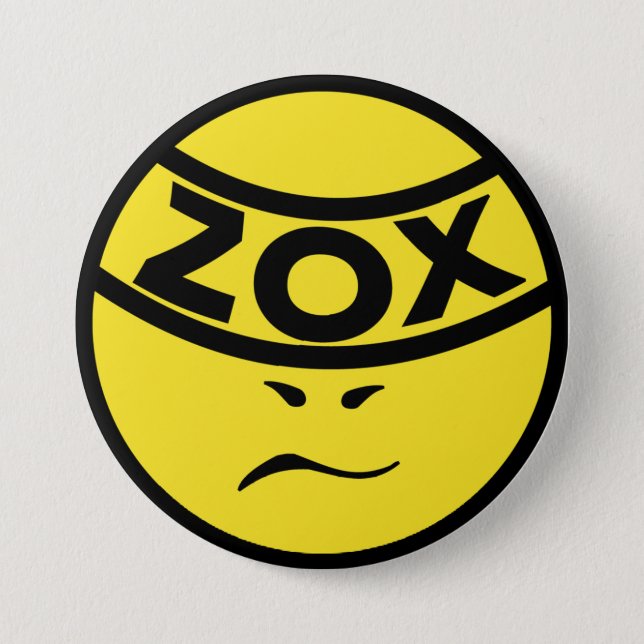 ZOX Band - ZOXMAN - Classic Button (Front)